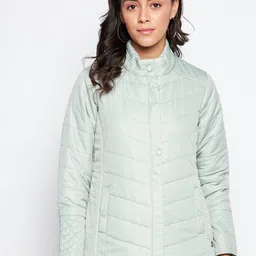 Duke Women Green Padded Jacket-image-42