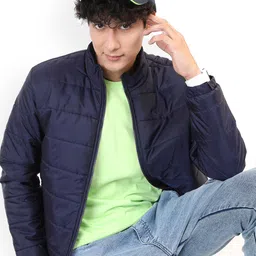 KETCH Men Blue Solid Puffer Jacket-39
