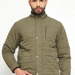 Duke Men Mock Collar Padded Jacket-image-50