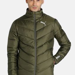 Puma Men Green warmCELL Lightweight Slim Fit Padded Jacket-image-58
