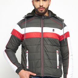 Duke Men Striped Puffer Jacket-image-47