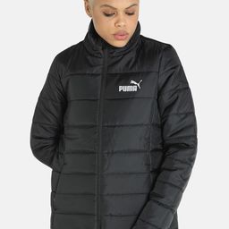 Puma Women Black Slim Fit Padded Jacket-image-96