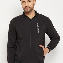 Duke Men Black Solid Bomber Jacket-picture-31