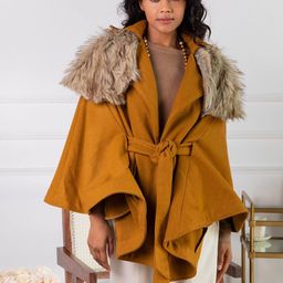 Rhe-Ana Saz Faux Fur Trim Wool Parka Coat-picture-55