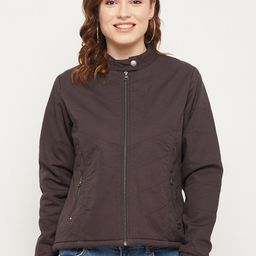 Duke Women Mandarin Collar Padded Jacket-image-58