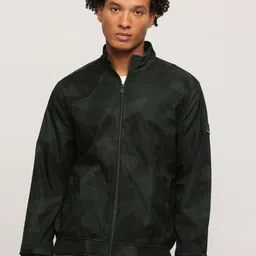 Pepe Jeans Camouflage Printed Lightweight Bomber Jacket-image-47