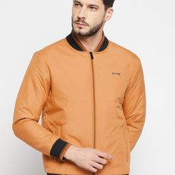 Camey Men Mustard Lightweight Bomber Jacket-19