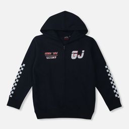Gini and Jony Boys Navy Blue Fleece Sporty Jacket-image-92