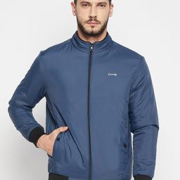 Camey Men Blue Lightweight Bomber Jacket-picture-11