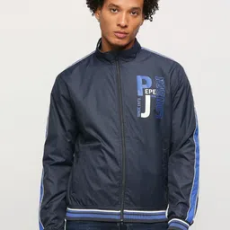 Pepe Jeans Typography Printed Stand Collar Bomber Jacket-picture-10