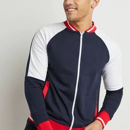 Campus Sutra Men Navy Blue Windcheater Sporty Jacket-image-68