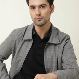 RARE RABBIT Men Keener Tailored Fit Checked Jacket-image-19