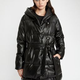 DeFacto Hooded Long Sleeves Longline Puffer Jacket-11