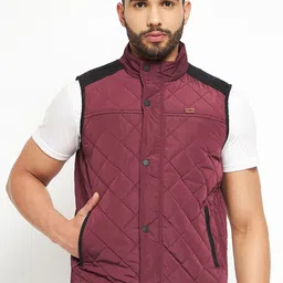 Duke Men Mock Collar Quilted Jacket-48