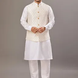 House of Pataudi Printed Nehru Jackets-image-77