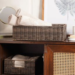 Pure Home and Living 2 Pcs Brown Laundry Baskets-35