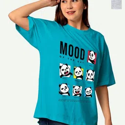 STATUS MANTRA Women Typography 2 Printed Extended Sleeves Pockets T-shirt-image-66