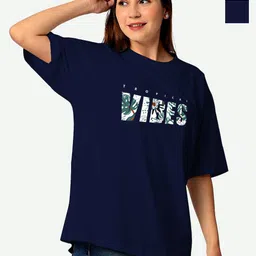 STATUS MANTRA Women Typography 2 Printed Extended Sleeves Pockets T-shirt-image-80
