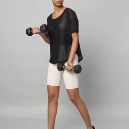 MKH Printed Extended Sleeves Dri-FIT Semi Sheer Relaxed Fit Pockets Sports T-shirt-47