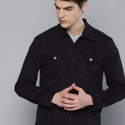 Kotty Men Washed Outdoor Denim Jacket with-picture-3