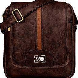 Brown Men & Women Sling Bag Brown Stylish Faux Leather Cross Body Sling Bag For Men LN-SL02-image-82