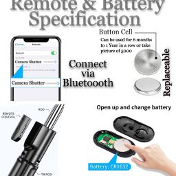 subton Photography Mini Tripod With Bluetooth Remote For Mobile Youtube Vlog Reels Tripod, Tripod Bracket, Tripod Clamp image 3