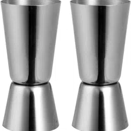 Stainless Steel Double Sided Peg Measure 30 ml / 60 ml (Pack of 2) 2 - Piece Bar Set-image-5