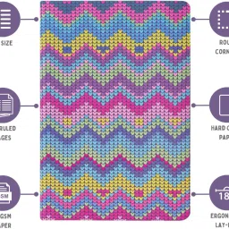 doodle Soft Foam Padded Undated A5 Notebook Ruled 160 Pages image 2