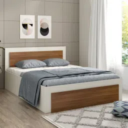 a globia creations Dimora King Size Bed in Frosty White Finish with Hydraulic Storage-picture-47