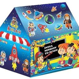 Galaxy Kids Play Tent House Indoor Outdoor Foldable with LED Lights - Big Size-10