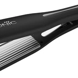 Ikonic Professional Hair Crimper with 1.5 inch floating plates Chrome LED Display,Pro Titanium Crimp Electric Hair Styler-2