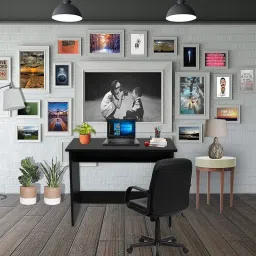 case plus Modern Simple Study Desk Sturdy Small Desks for Small Spaces Engineered Wood Computer Desk image 2