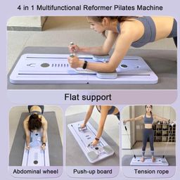 Calyrex Pilates Board, 2024 New Pilates Reformer Set, Multi-Purpose Foldable Pilates Reformer Board for Home, Pilates Equipment with Timer, 5 in1 Pilates Sliding Board image 4