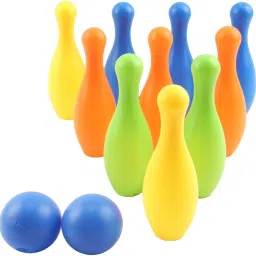 Bowling Toy Set with 10 Pins and Two Balls Indoor Outdoor Sports Game for Kids Sports Bowling Set-image-12