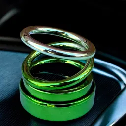 Solar Powered Rotatin Green colour Perfume Car Air Freshener Aroma Oil-picture-28