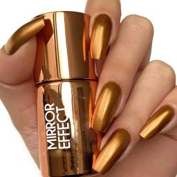 Mirror Effect Chrome Nail Art Polish Metallic Gold-image-69