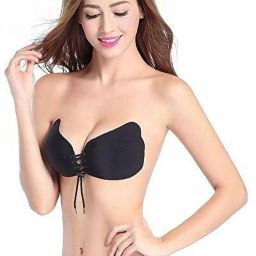 Backless Sticky Bra Adhesive Wings Bra Reusable PushUp Wire Free Padded Bra M77 Nursing Breast Pad-image-47