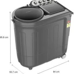 whirlpool 9 kg 5 Star with Auto Restart, End of Cycle Buzzer, Lint Filter and Collar Scrubber Semi Automatic Top Load Grey image 5
