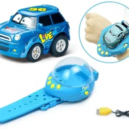 Mini Watch car With Sensorcontrol 4 function Control Rechargeable Car(Pack Of 1)-image-0