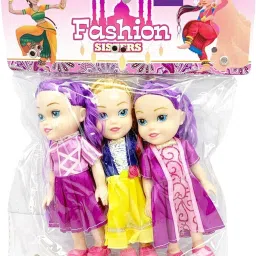Realistic Three Sister Dolls with Fancy Dress & Movable Body Parts for Kids|105-image-67