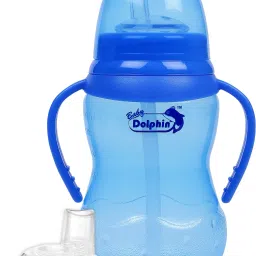 2 in 1 Convertible Baby Sipper/Sippy Cup 300ml,Spout & Straw,Leak Proof,BPA Free-3