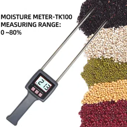 kerro Grain moisture meter TK-100 TK100 Grain Moisture Meter for Wheat Maize SOYA Beans Paddy Rice Pin-Type Digital Moisture Measurer image 3