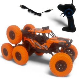 Remote Control Car 8 wheel orange for kids Both With 4x6-image-99