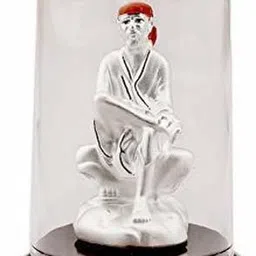 silverspot jewel 999 Pure Silver Sai Baba/Sai Nath Idol with acrylic base Decorative Showpiece - 12 cm-picture-41