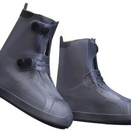 Reusable Rain Shoe Covers Washable Durable Slip Elastic Overshoes Non Slip Silicone GREY Boots Shoe Cover, Flat Shoe Cover-image-61