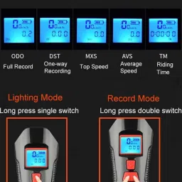 keycraze Wireless Speedometer with Front Light and Horn - USB Rechargeable with 1500 Wireless Cyclocomputer image 2