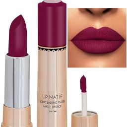 2 IN 1 liquid & Crayon Matte Finish Lipstick-image-27