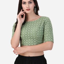 Boat Neck Women Blouse-image-91