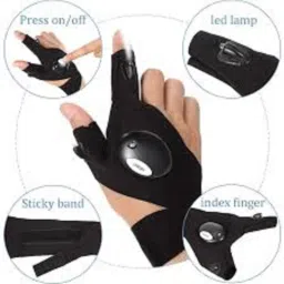 LED Flashlight Glove Fishing Gloves and Screwdriver for Repairing and Working Cycling Gloves-image-86