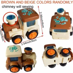 littlewish Unbreakable Friction Powered Toy Set of Plane & train for Kids – Pack of 2 image 2